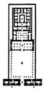 Plan of the Temple of Edfu EgyptianÃâstyle architecture vintage engraving